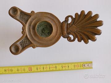 Antica lampada bronzo 