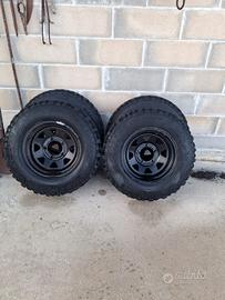cerchioni con gomme tacchettate suzuki vitara
