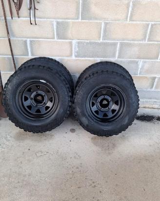 cerchioni con gomme tacchettate suzuki vitara