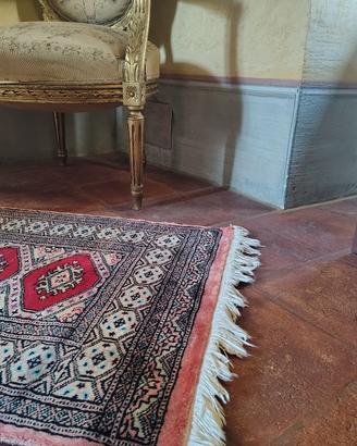 Tappeto annodato a mano di lana - lavato