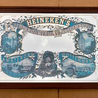 Quadro specchio vintage pubblicitario birra