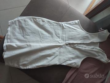 Tubino corto bianco