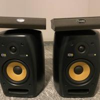Monitor da studio KRK VXT6 + pad Auralex