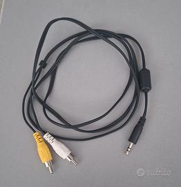 Cavo adattatore audio video mini jack 3,5 / 2 RCA