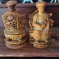 statuine etniche intagliate