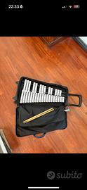 Xilofono 32 note, borsa con trolley, mallet e bacc