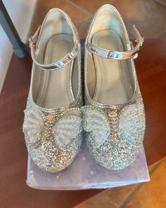 Scarpe da Principessa con Tacco e Paillettes - 36