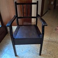 Antica sedia comoda EPOCA FINE '800 / INIZI '900