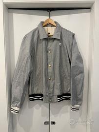 Giacca college/bomber Equipe 70 bianca e blu Tg.48