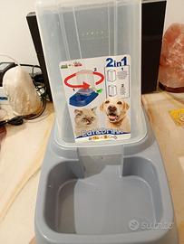 2in1 crocchette e acqua per cani e gatti 
