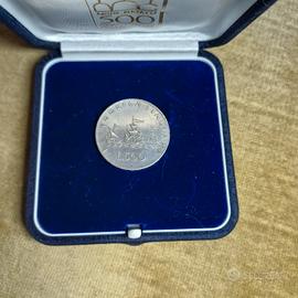 Rara moneta Lire 500 in  argento Le Caravelle