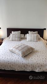 Letto matrimoniale essenza wengé