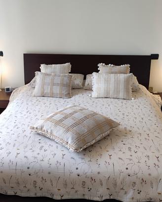 Letto matrimoniale essenza wengé