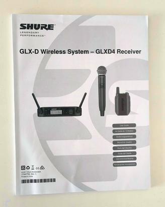 Manuale istruzioni carta Shure serie GLX-D - GLXD4