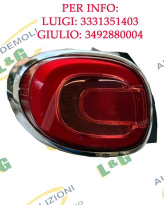 FANALE POSTERIORE SINISTRO FIAT 500L CON CORNICE C