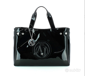 Borsa Shopping Vernice Armani Jeans nuova