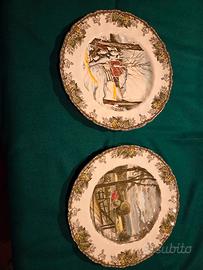 n. 2 piatti ceramica  vintage da collezione 