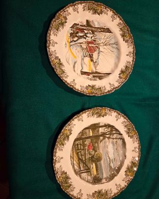 n. 2 piatti ceramica  vintage da collezione 