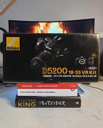 Nikon D5200 kit scatola 18-55