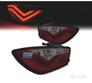FANALI PER SEAT IBIZA 08-12 LIGHT BAR ROSSO FUMÈ 3