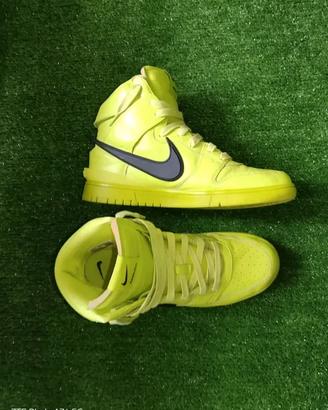 Scarpe Nike Dunk High AMBUSH n.42 giallo lime