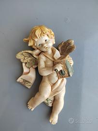 Angelo musicante da parete 16 cm Italy