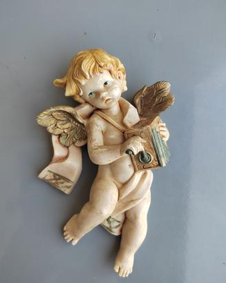 Angelo musicante da parete 16 cm Italy