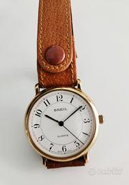 Orologio Breil a quarzo placcato oro vintage 