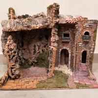 Presepe artigianale capanna 55x32x40