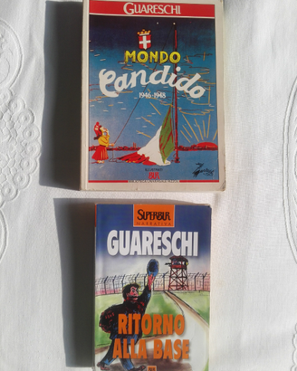2 libri GUARESCHI Mondo Candido e Ritorno alla bas