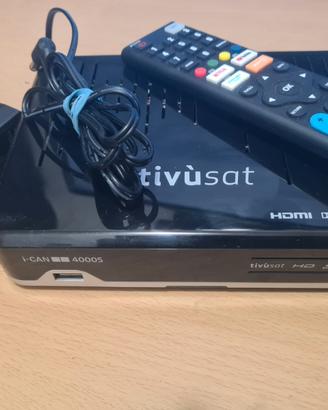 Tivu'sat Ufficiale Decoder I-CAN 4000s  NO CARD