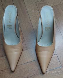 Scarpe con tacco Cuoio Beige GEOX 
