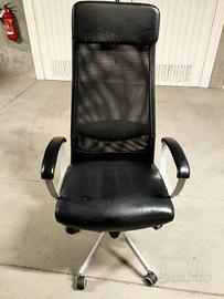 Sedia da ufficio IKEAMARKUS in pelle