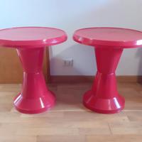 tavolo Diablo Giganplast rossi anni 70