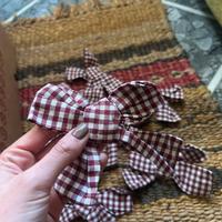 Set 8 fiocchetti a quadretti