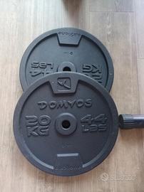 2 dischi Domyos in ghisa da 20 kg – 40 kg totali