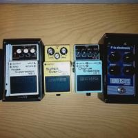 Pedali per chitarra (Boss, Mooer, TC Electronic)