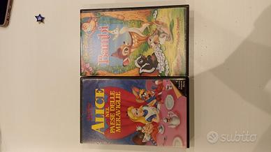 videocassette VHS cartoni animati vari- disney