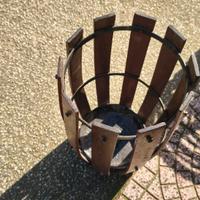 Portaombrelli Vintage in Legno e Ferro – Stile Ru 