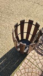 Portaombrelli Vintage in Legno e Ferro – Stile Ru 