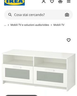 Mobile tv ikea bianco