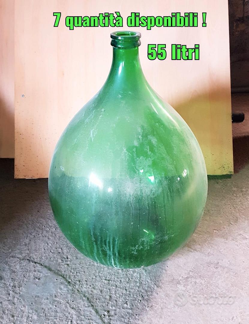 Complementi d'Arredo, Vaso damigiana in vetro 34 litri verde