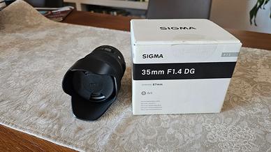 Obiettivo SIGMA 35mm f 1.4 per NIKON F
