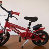 Bicicletta per bambini con rotelle (Disney Cars)