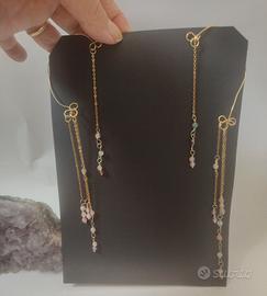 orecchini ear cuff estate leggeri pietre lunghi