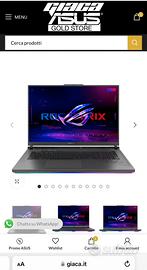 Asus ROG Strix G18 G814JV i7 RTX 4060 8GB 16GB RAM