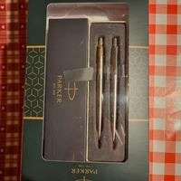 Set elegante Parker doppia penna metallo