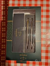 Set elegante Parker doppia penna metallo