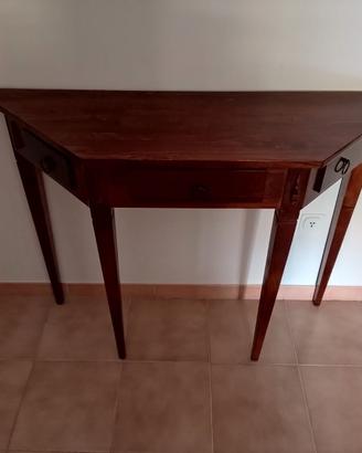Consolle ingresso legno noce