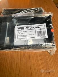 Scatola incasso 2 moduli con passacavi Urmet